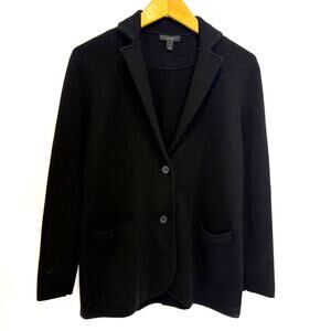J. Crew - 100% Merino Wool Knit Sweater Blazer - Black- Women's Size Small